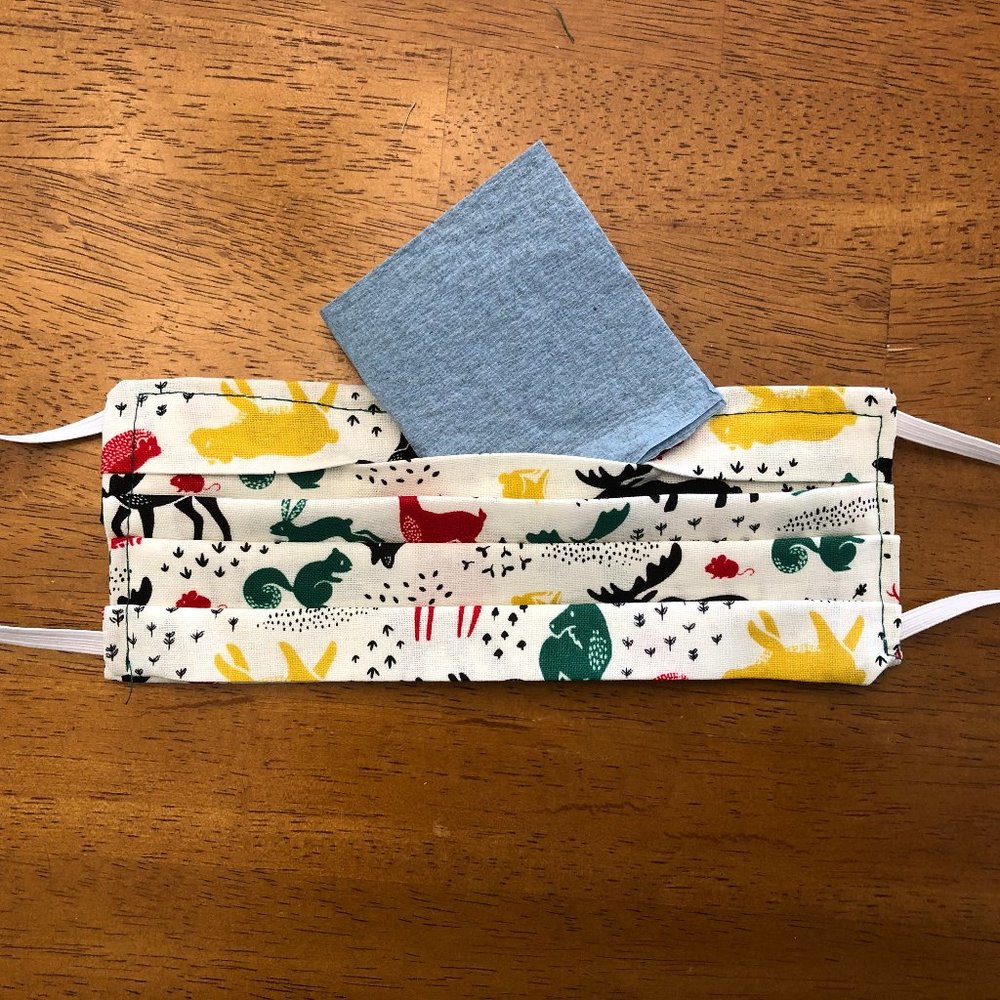 Facemask, Adult size, pocket for filter